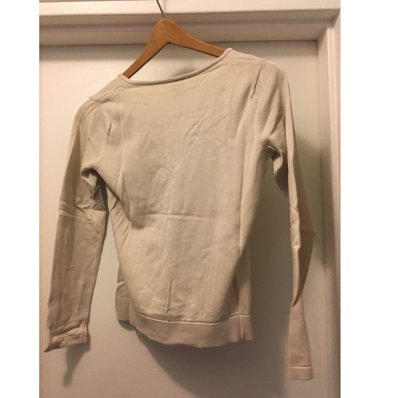 Womens Gap V-Neck cream top - Picture 2 of 4